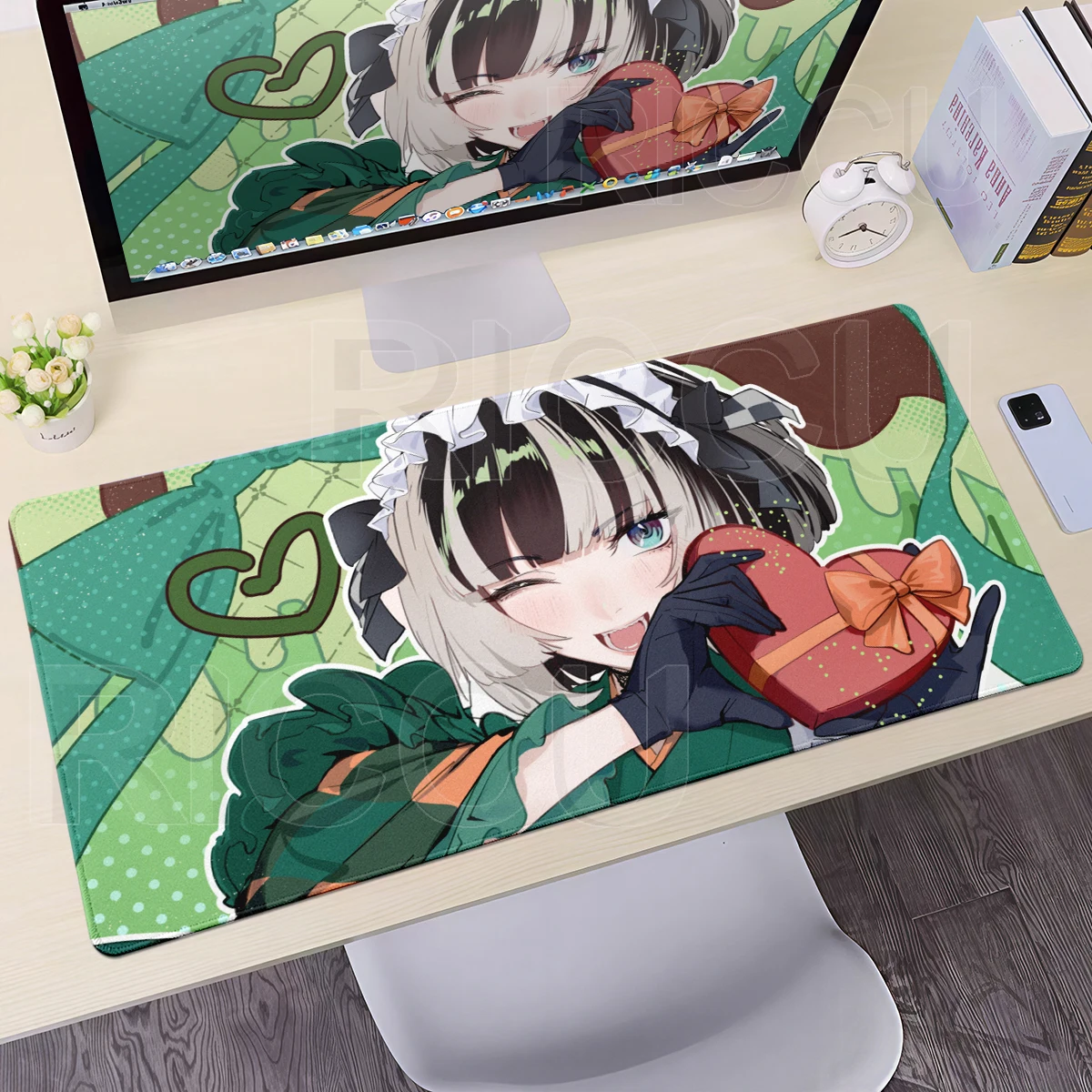 Popular Virutal Idol Juufuutei Raden Mouse Pad Gaming Accessories HD Printing Lock Edge Desk Mat Office Keyboard Extended Pads