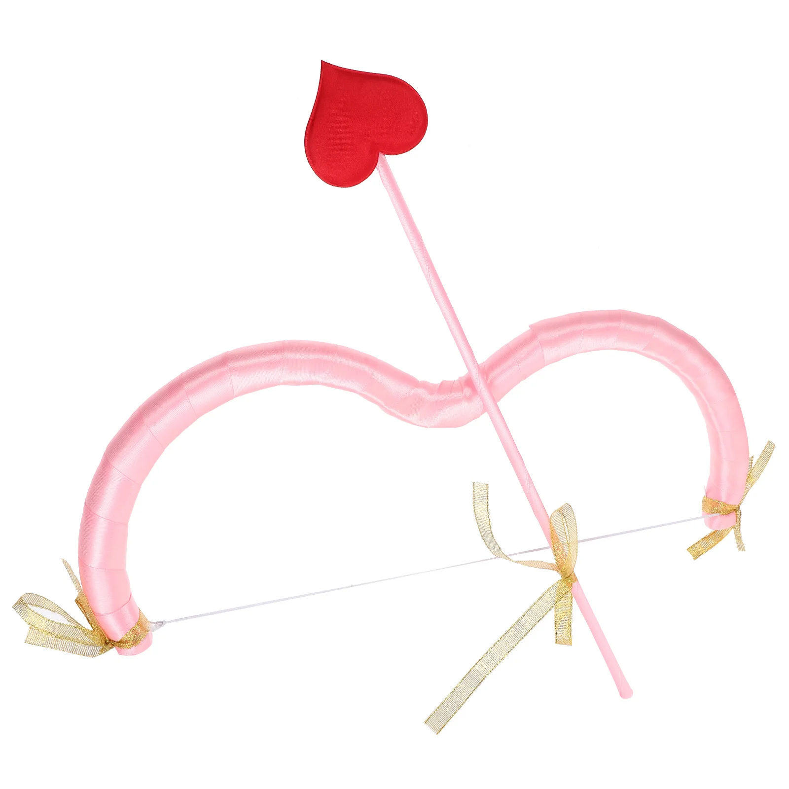 

Cupid Bow Arrow Props Arch Shaped Pink Red Heart Design Reusable Stage Performance Costume Accessories Valentine Party Decor DIY