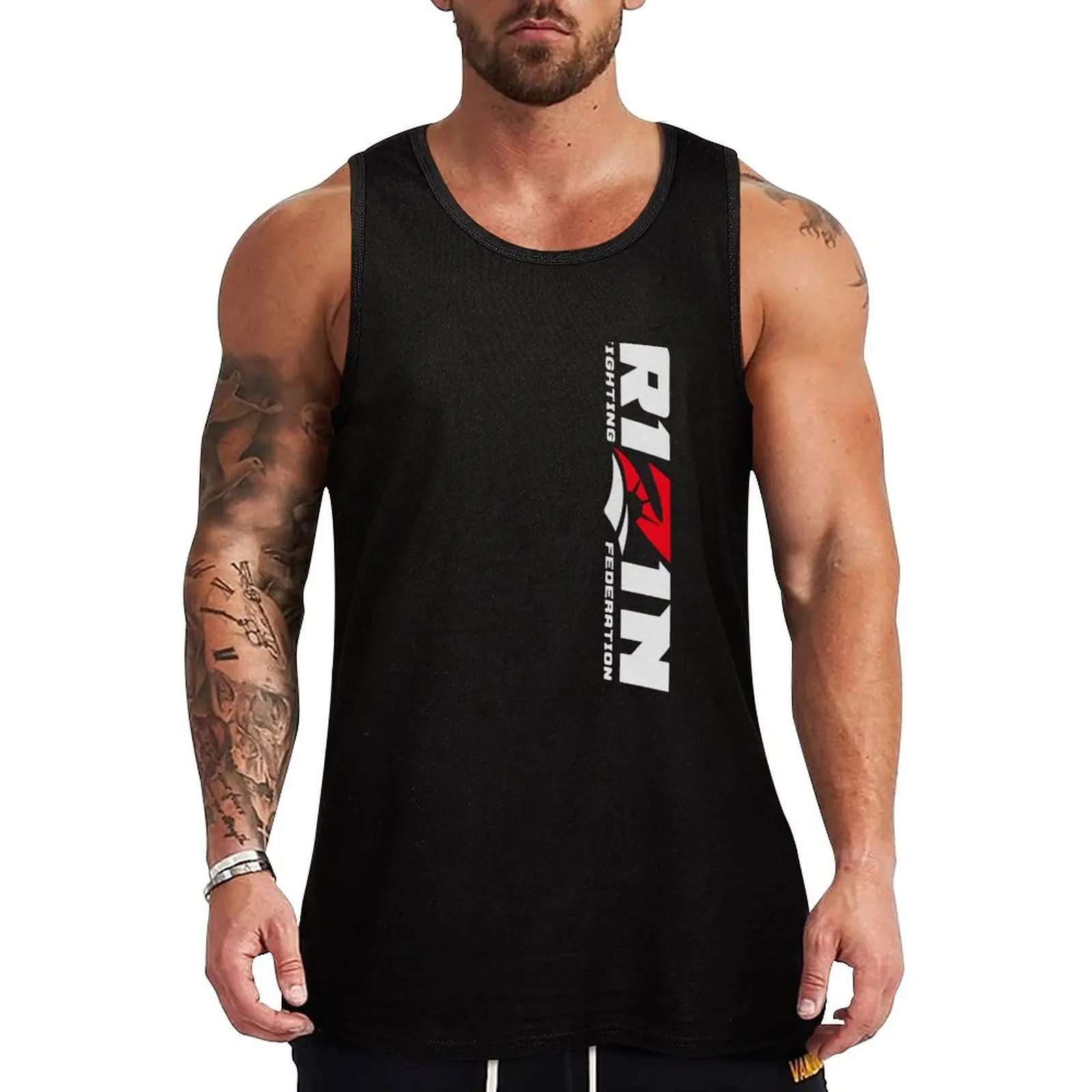

RIZIN Fighting Federation Tank Top cotton t-shirts man Men's sports t-shirt singlet for men