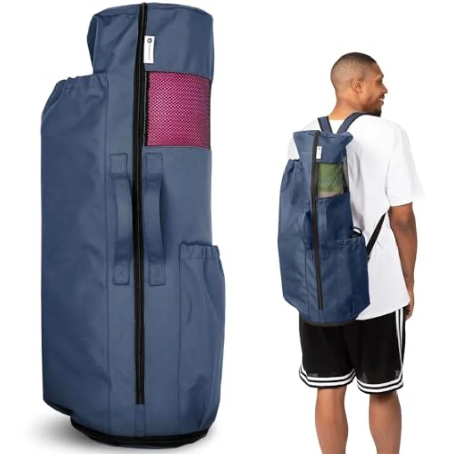 

Yoga Mat Bag - for Women and Men Yoga Mat Carrier Fits Mats Blocks and Accessories for Workouts 32"L