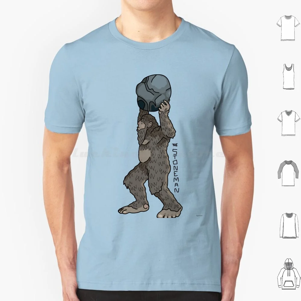 The Stoneman-North America'S Strongest Bigfoot T Shirt Big Size 100% Cotton Bigfoot Sasquatch Stoneman Cryptid Cryptozoology