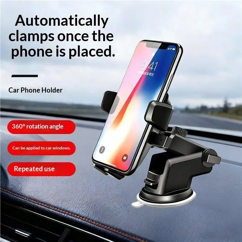 Großer Saugnapf-Autohalter für Handys mit 360°-Verbindungsdesign ° Drehbarer Halterungsständer, stabil für den Einsatz im Auto – Detail 4