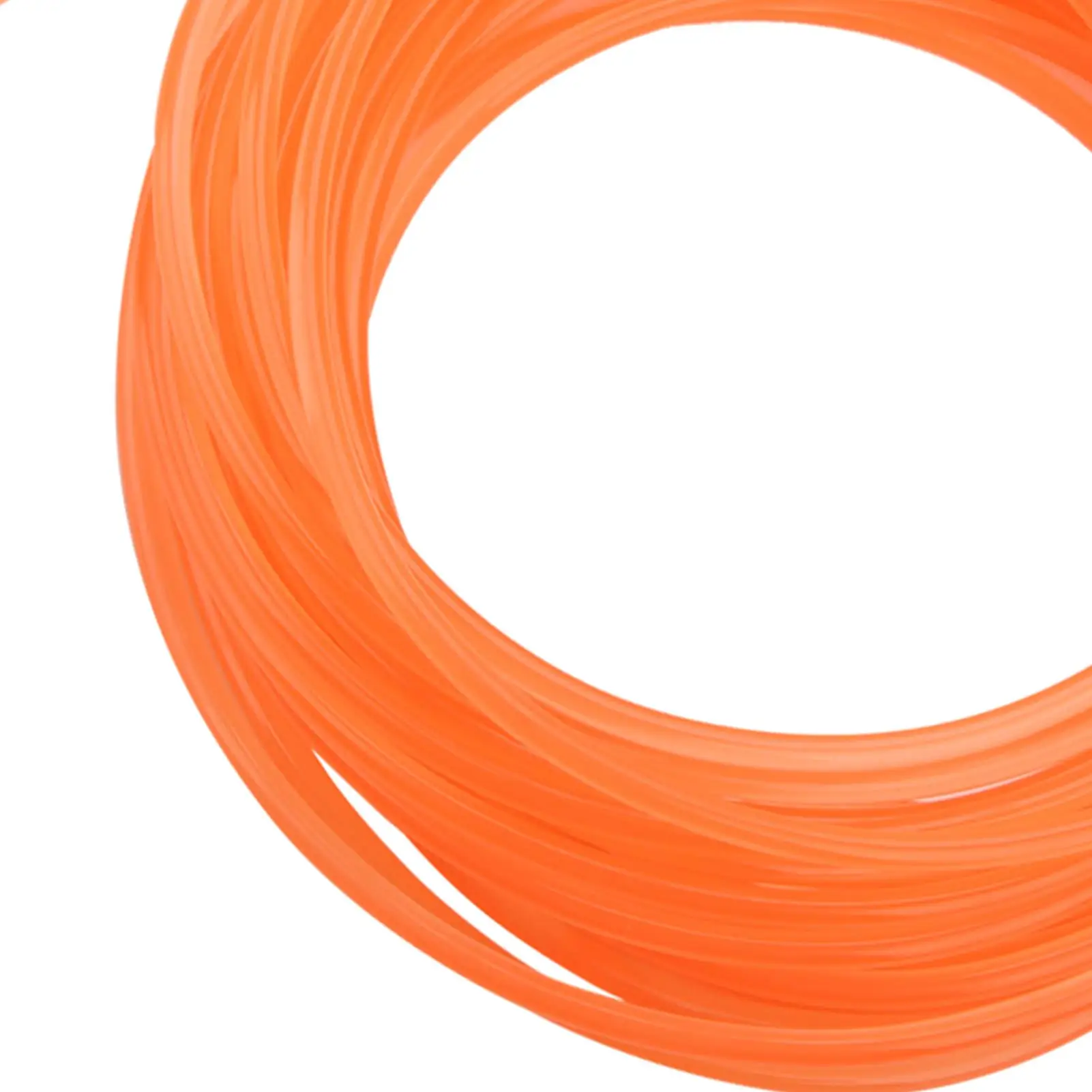 Orange Smooth Polyurethane Round Belt 5mm Diameter 10m Length for drive Transmission Applications