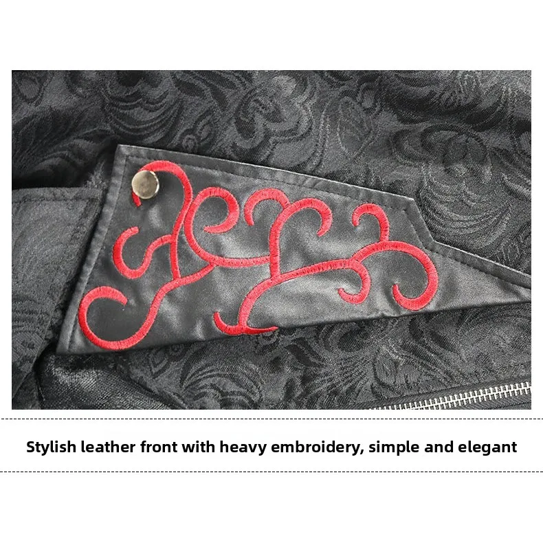 

Medieval loween Patchwork Jaet Men's Gothic k Assassin Cosplay Court Dr Polyester Fiber 00% Spring 2025