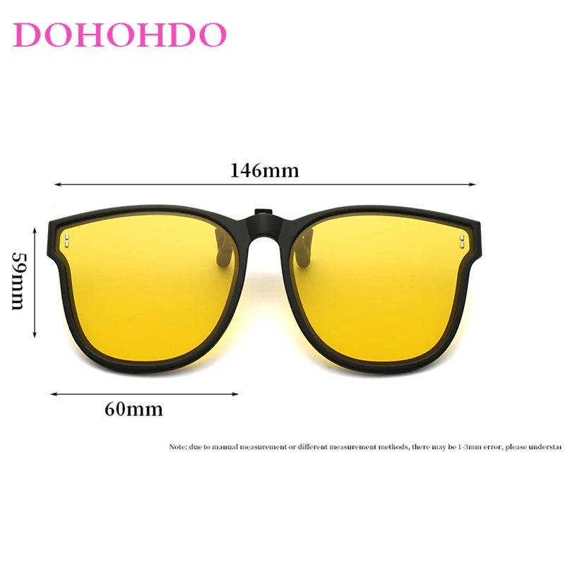 الرجعية العلامة التجارية مصمم القيادة الاستقطاب للرؤية الليلية مكبرة النساء الفاخرة كليب على النظارات الشمسية الرجال الرياضة المضادة للوهج نظارات UV400 #6