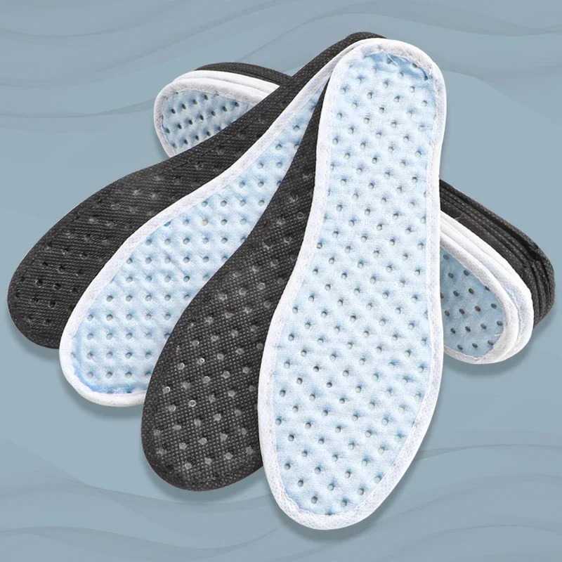 New Bamboo Charcoal Antibacterial Deodorant Running Sports Insole Plant Insoles for Shoes Feet Shock Absorbing Shoe Inserts Pads