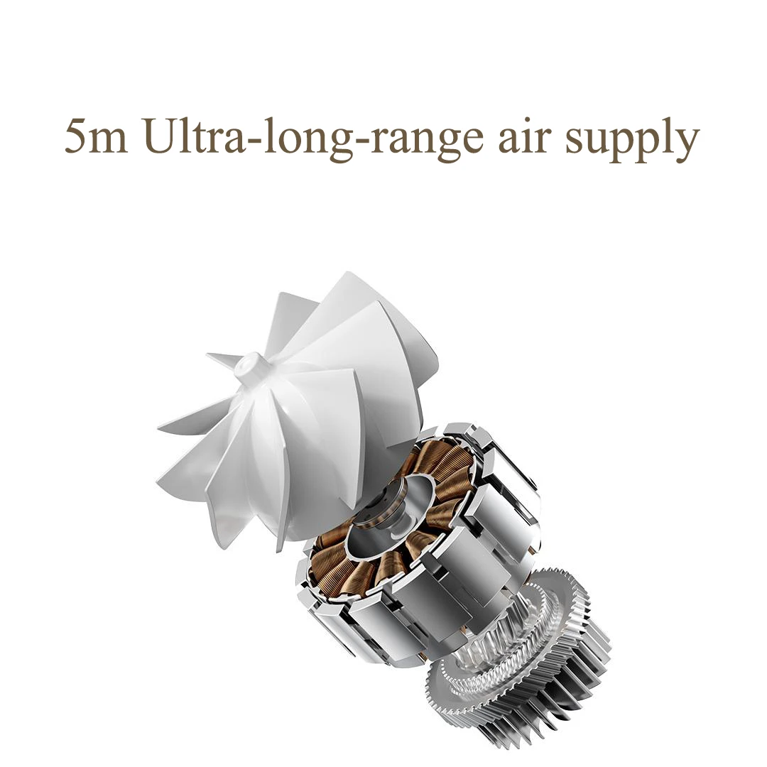 Mijia Handheld Fan 5000mAh Battery Type C Portable Ultra-long Battery Life  Low Noise 100 Gears Speed 5m remote air supply