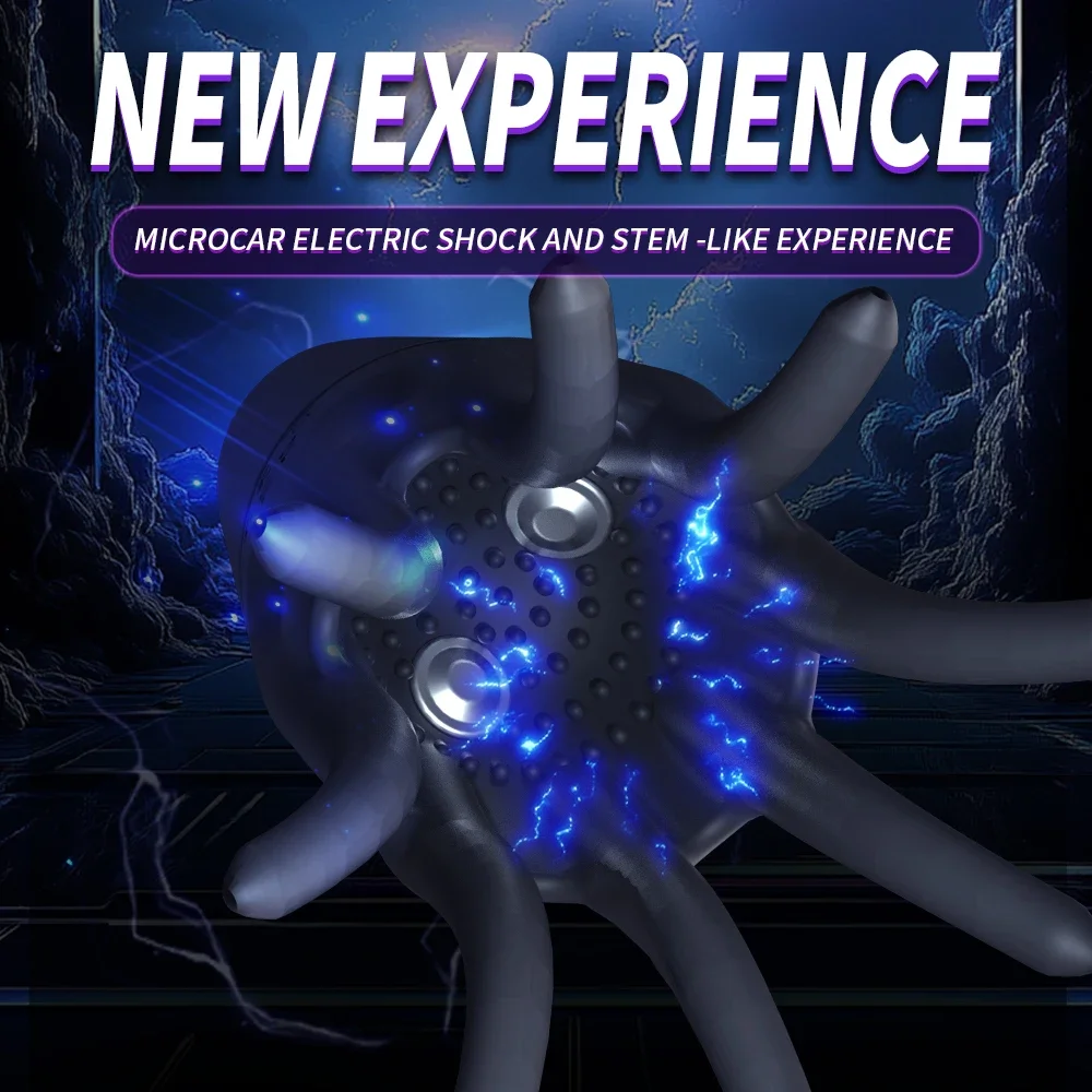 Penis Trainer Shock Vibe 10 Modes 360°Wrapped Rechargeable Men’s Adult Toy