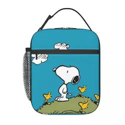 Snoopy personalizzato e gli uccelli borsa termica per il pranzo per il lavoro scuola cibo Disney Resuable Cooler Thermal Lunch Box donna bambini