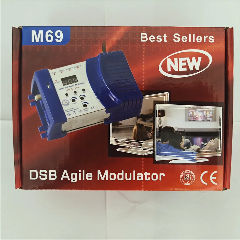 HD Modulator M69 Digital Compatible RF PAL/NTSC Frequency Transmitter Computer Accessories TV Antenna 100-240V AV-RF AV-TV