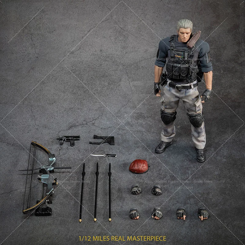 1/12 Scale Terrorism Zombie Doom Crisis Jack Transformed Human Mercenaries Close Combat 6-inch Full Set Action Figure Soldier