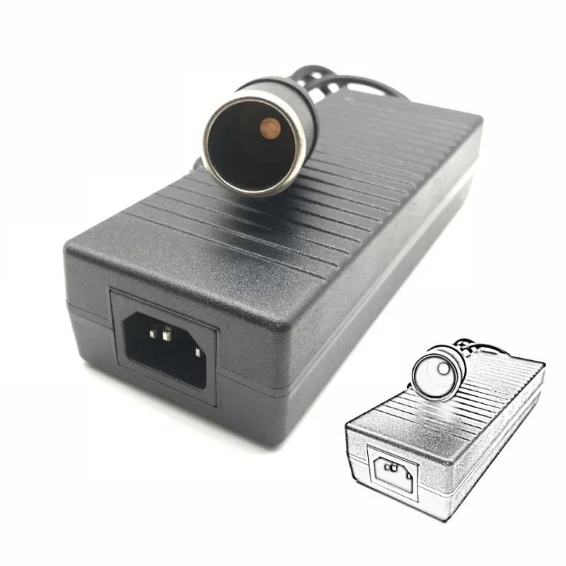 12v10a Power Adapter 220V To 12v120w Cigarette Lighter Vehicle Power Converter Air Pump Power Supply