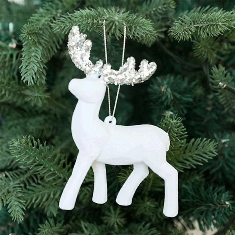 ABBN-pendentif de noël, ornements décoratifs en forme de cerf pour arbre de noël
