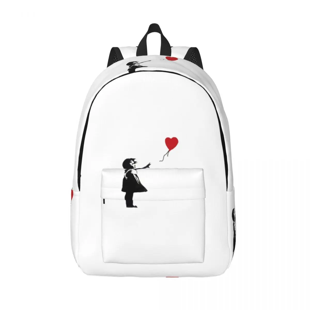 

Banksy - Girl With Balloon Student Backpack School Bag Hiking Travel Daypack for Men Women Bookbag Shoulder Bags