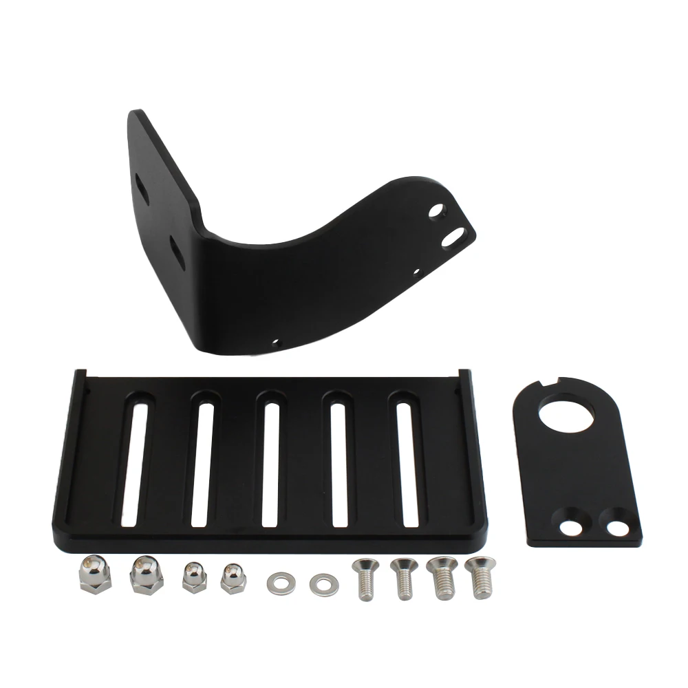 FOR Harley Davidson Sporter 883 X48 1200 Motorcycle Black Modified Side Mount License Plate Bracket Holder Accessories