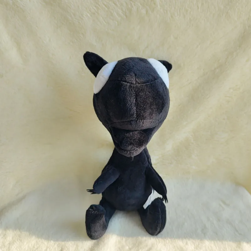Anime Black Demon Lucy Plush Funny Ugly Cute Little Monster Sitting Posture With Arrow Shaped Tail Stuffed Doll Toy For Kid Gift