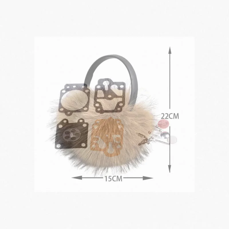 Y2K Korean Adjustable Plush Furry Earmuffs Women Thicken Windproof Soft Warm Winter Ear Muffs for Cycling Commuting