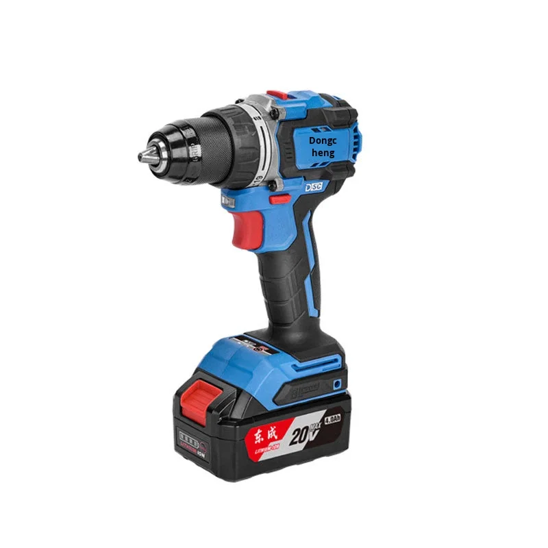 High-Power 20V Cordless Electric Drill Lithium Battery Screwdriver Function 1/2 Chuck Infinite Speed Control OEM Customizable