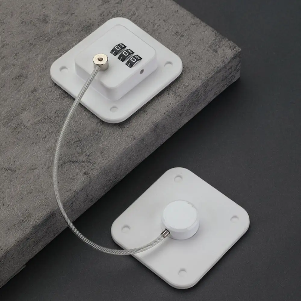 

Security 3-digit Window Password Lock No Punching with Adhesive Baby Safety Lock ABS Black/white Coded Lock Cabinet