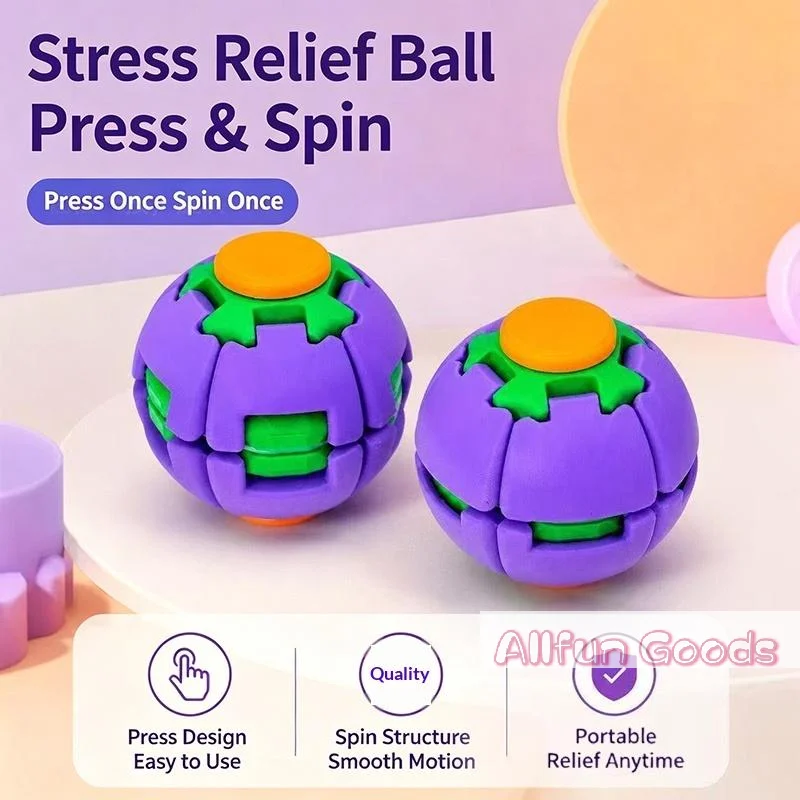 Mainan Bola Putar 3D Print Pre - 3D Printing Fidget Toys ulasan dan harga