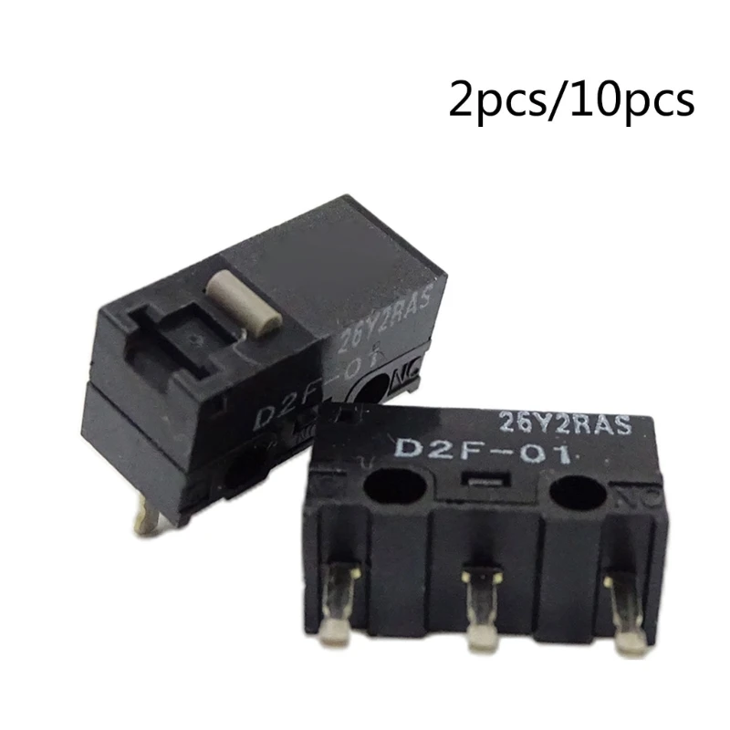 DN59 2/10Pcs Mouse Micro Switch D2F-01 Mouse Button Fretting Switch Japan Grey Dot Limit Switch 10 Million Lifetime 1.47N