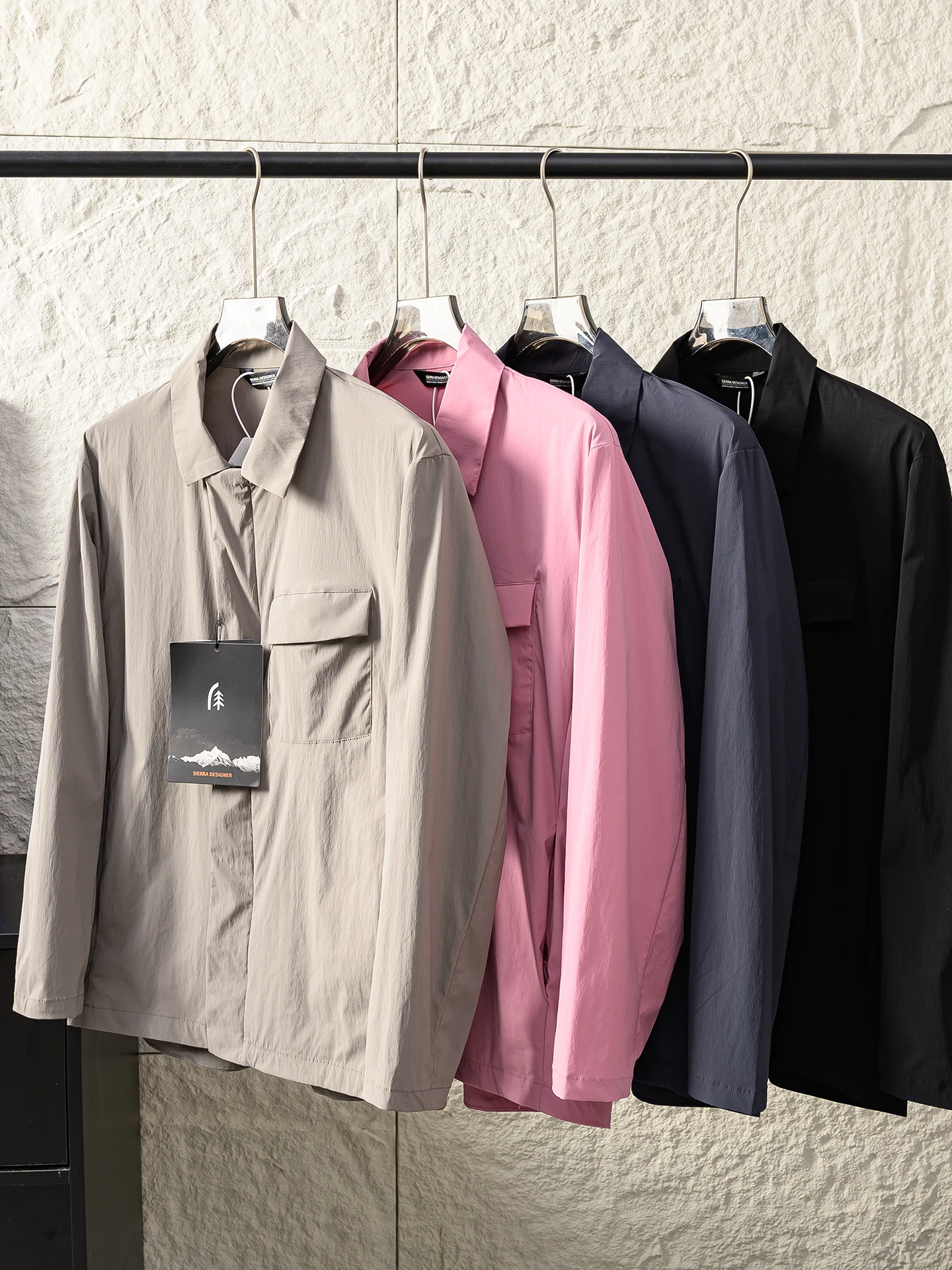 

High-End V Series Lightweight Waterproof Men's Outdoor Casual Windproof Wear-resistant Stand Collar Jacket Autumn Coat