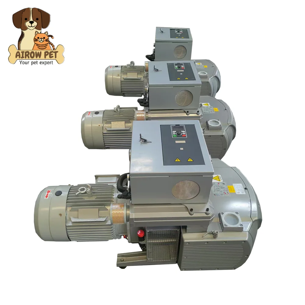 AIROW Golden Bridge VFD Dry Rotary Vane Vacuum Pump Single Phase 220V CNC Oilless Vacuum Pump for Wooden CNC
