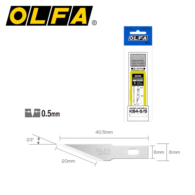 

OLFA KB4-S/KB4-F Precision Art, Сменное лезвие 5 шт, лезвия для профессионального искусства