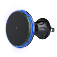 Magnetic suction car wireless charger 15W wireless fast charging car air outlet suction cup navigation bracket