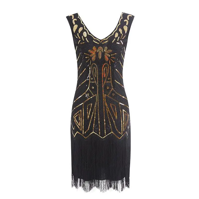 

Quali Tassel Gatsby Sequin Dr 920S Retro Evening Gown Ultra ort Skirt No Brand Registered Trademark Summer 2025