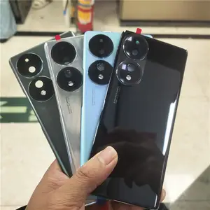 Bilashmart Battery Cover Huawei Honor 70 Glass Panel Rear Back Door Housing Case With Camera Lens