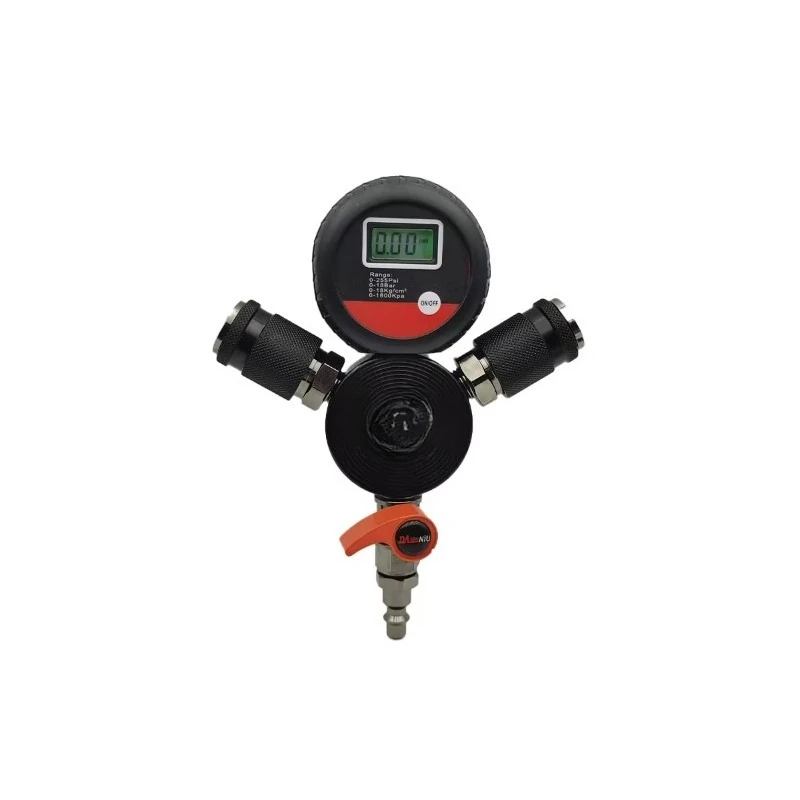 Multi-tire Deflator/inflator Kit (4 Valves) Digital Air Tire Inflator Pressure Gauge With Chuck And Hose