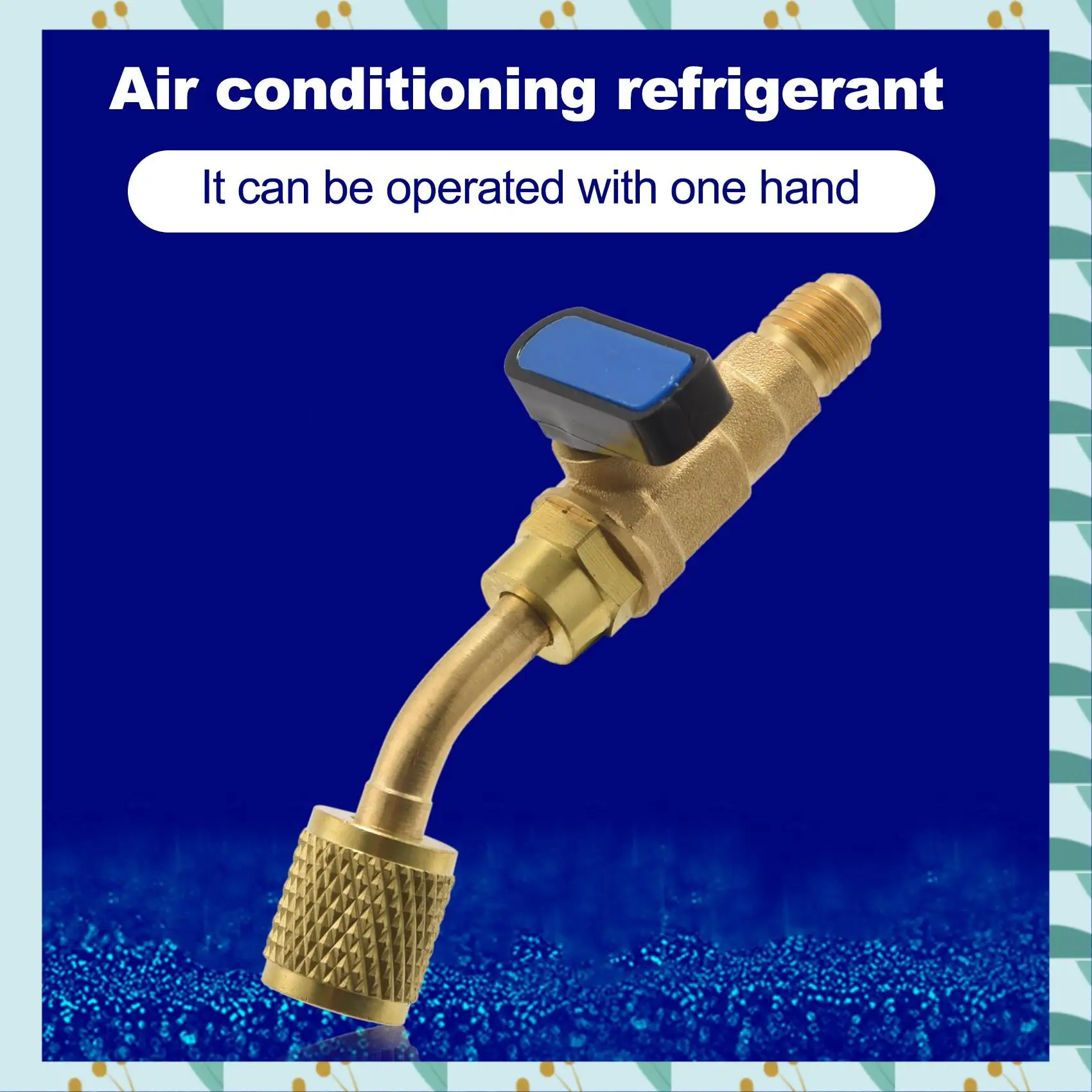

A71P Угловой компактный шаровой кран 1/4 дюйма SAE, запорный клапан хладагента R410A R134A для кондиционирования воздуха, 3 шт. R410A R134A запорные клапаны