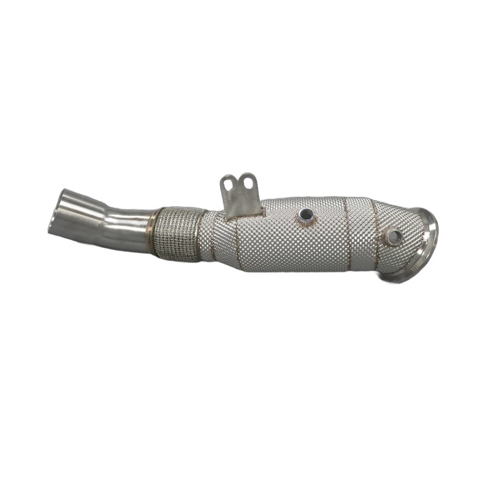 440i 3.0T Three Way Catalytic Converter Downpipe Heat Shield Exhaust 304 Stainless Steel for  F30 F32 B58 New Condition