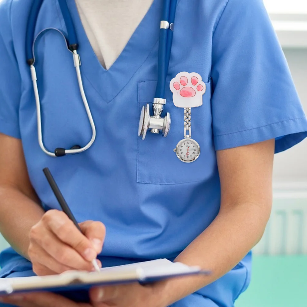 часы с цепочкой в виде кошачьей лапы