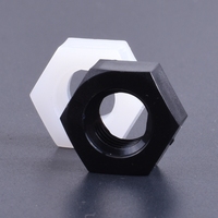 M2 M2.5 M3 M4 M5 M6 M8 M10 12 M14 M16 M18 M20  White and black plastic Nylon nut Hexagon Nut DIN934