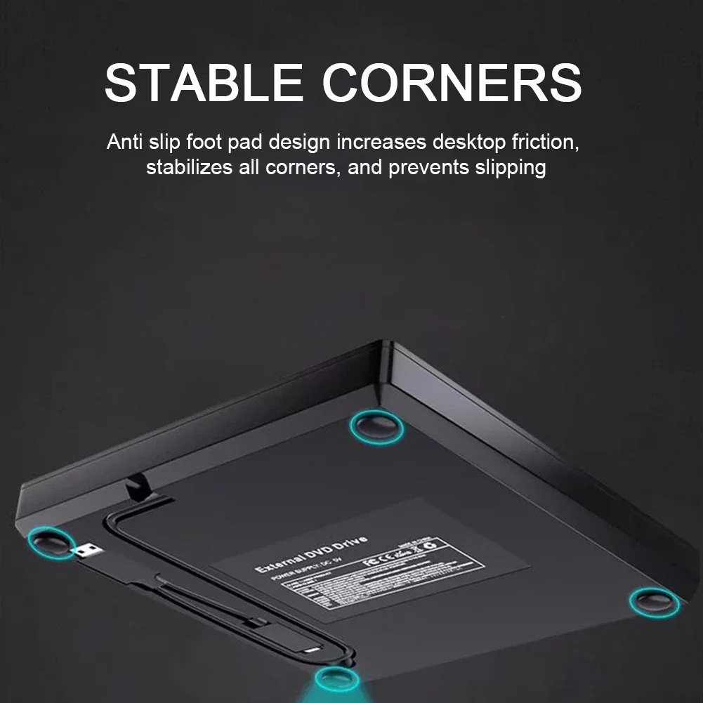 

9.5/12.7mm DVD CD Drive Box USB3.0 Type C External DVD Drive Box DVD/CD/Optical Drive Enclosure for Laptop Notebook Burner