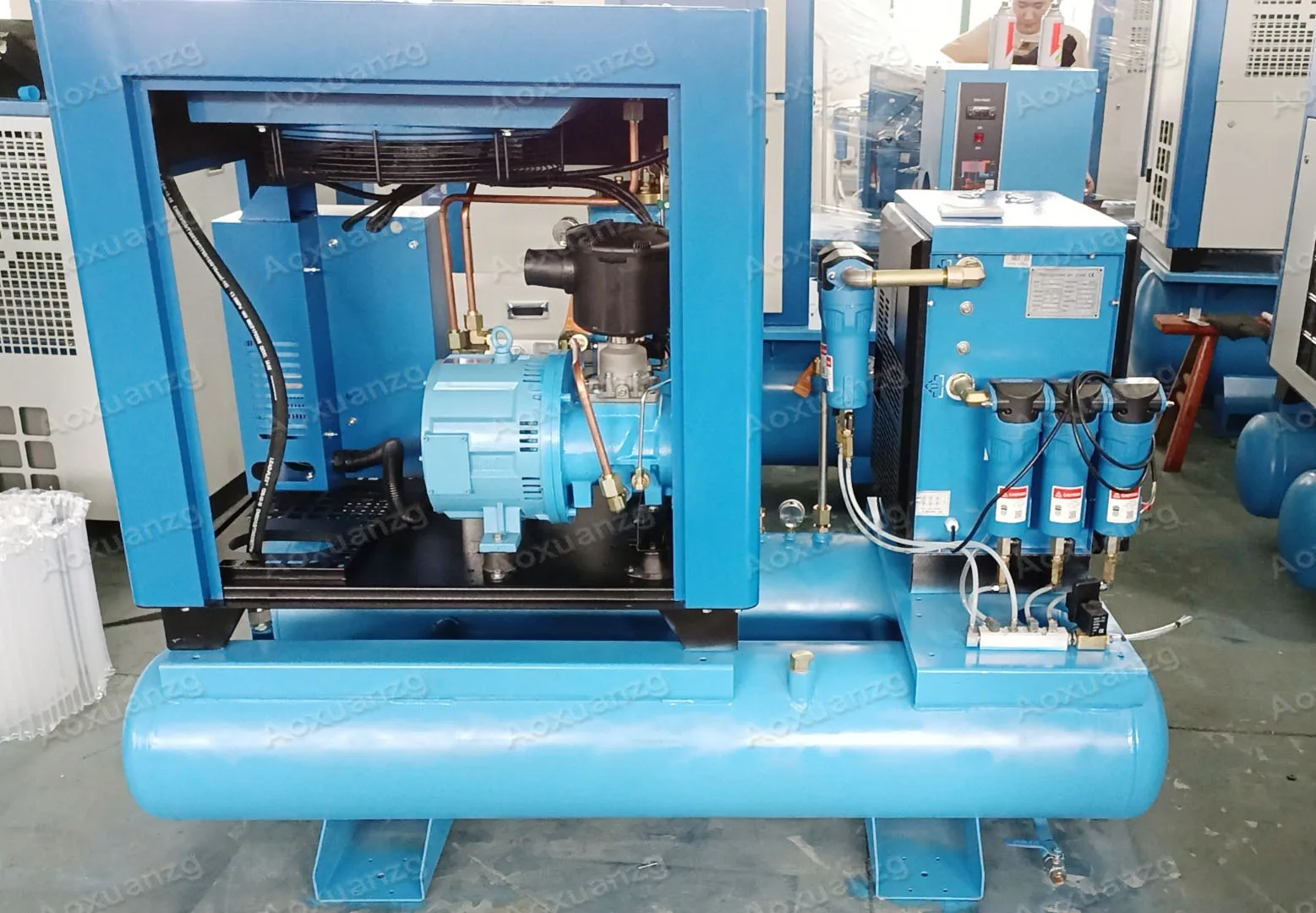 15KW-16BAR Schraubenluftkompressor für Laserschneidmaschine All-In-One-Luftkompressor