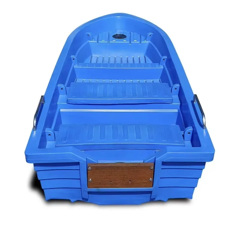 Unbreakable Double Hull Plastic Fishing Boat HDPE Blow Molding Boat For Aquaculture And Leisure Fishing Customizable
