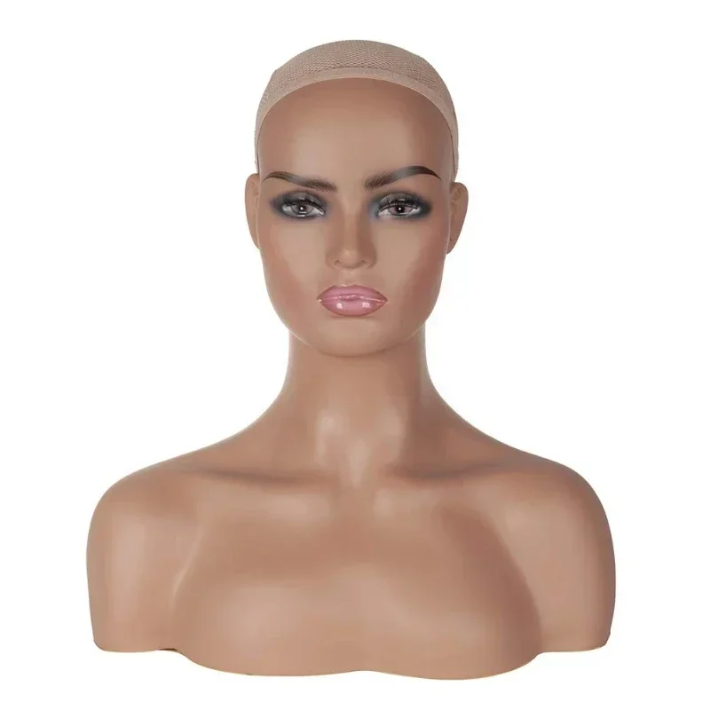 Female mannequin head shoulder display mannequin head bust wig makeup beauty accessories show