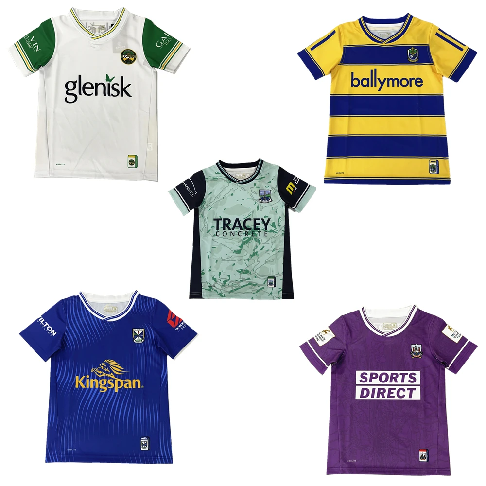 2025 kids Cavan Limerick Offaly Roscommon Mayo Dublin Cork Antrim shirt children gaa jerseys Age 3-13 years old GAA jersey