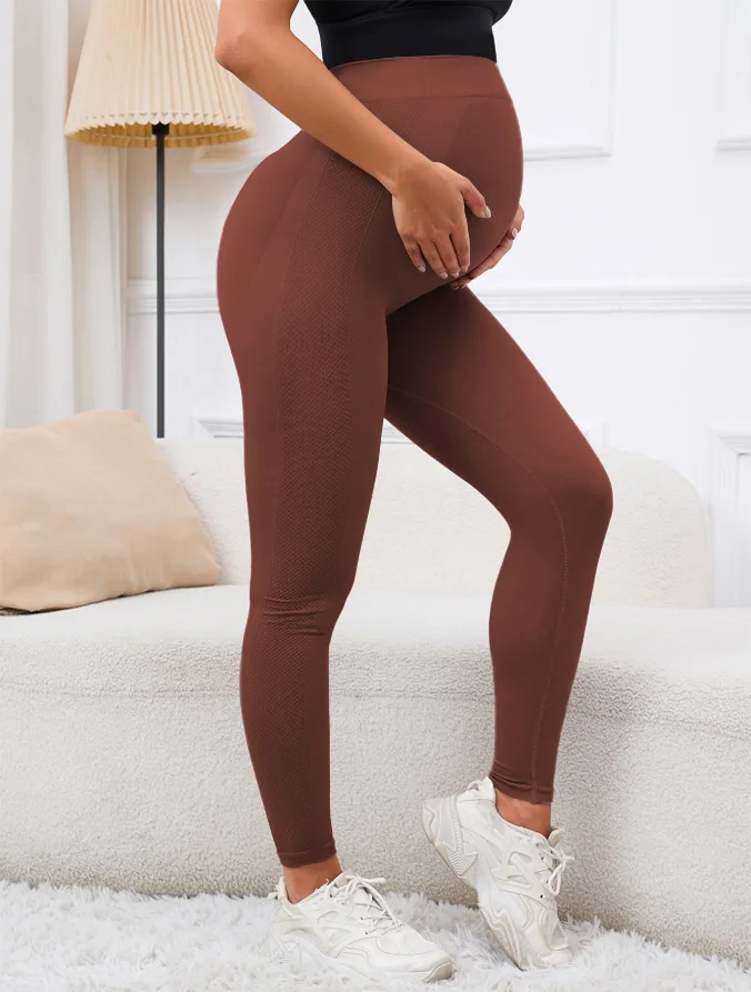 Yogahose für schwangere Frauen, Sport-Leggings, lange Hose – Detail 18