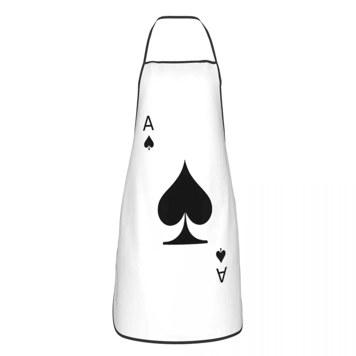 Custom Bib Aces Of Spades Apron for Men Women Adult Chef Cooking Kitchen Card Class Tablier Cuisine Painting