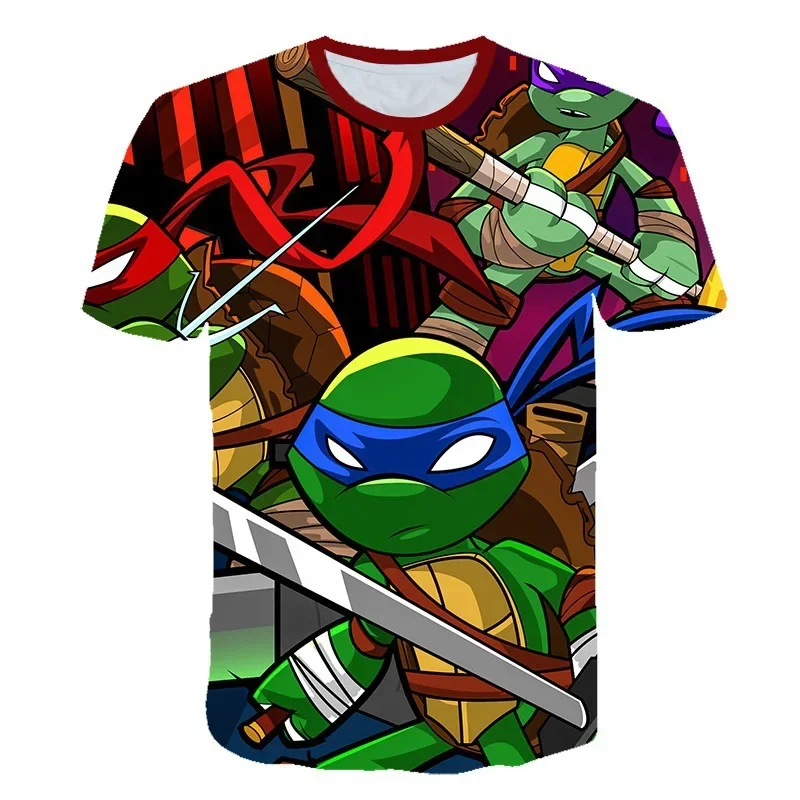 TMNT Teenage Mutant Ninja Turtles Series t-shirt traspirante girocollo moda 3D stampa digitale elegante regalo manica corta nuovo