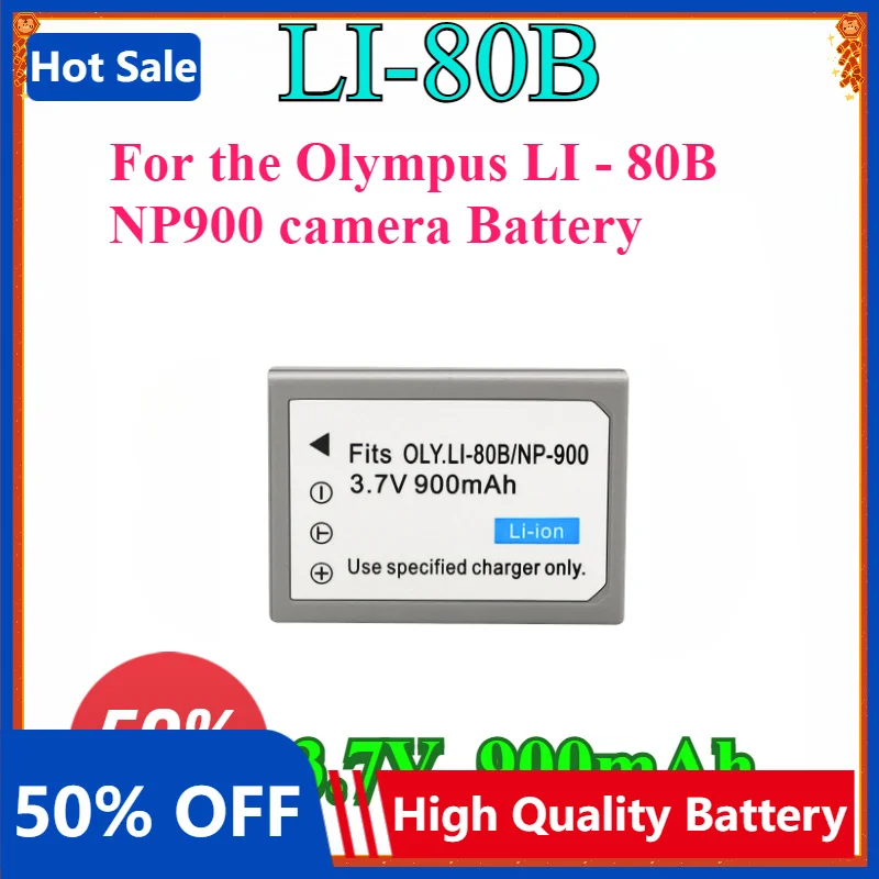 2PSC Li 80B LI80B LI-80B Battery for Olympus Digital Cameras T-100 T100 T-110 T110 and X-960 X960
