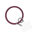 Round burgundy