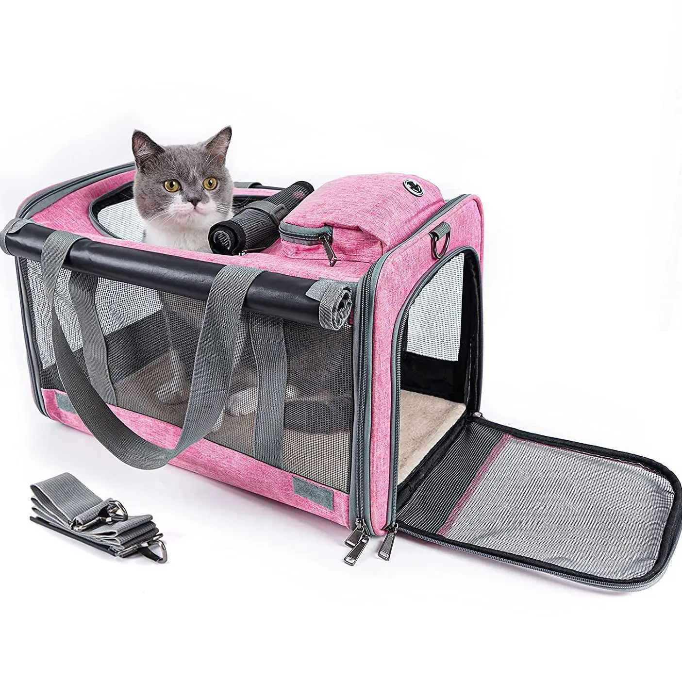 

Outdoor Cat Bag, Large Capacity Pet Box, Pet Portable Aviation Box, Foldable Pet Bag, Cat Supplies