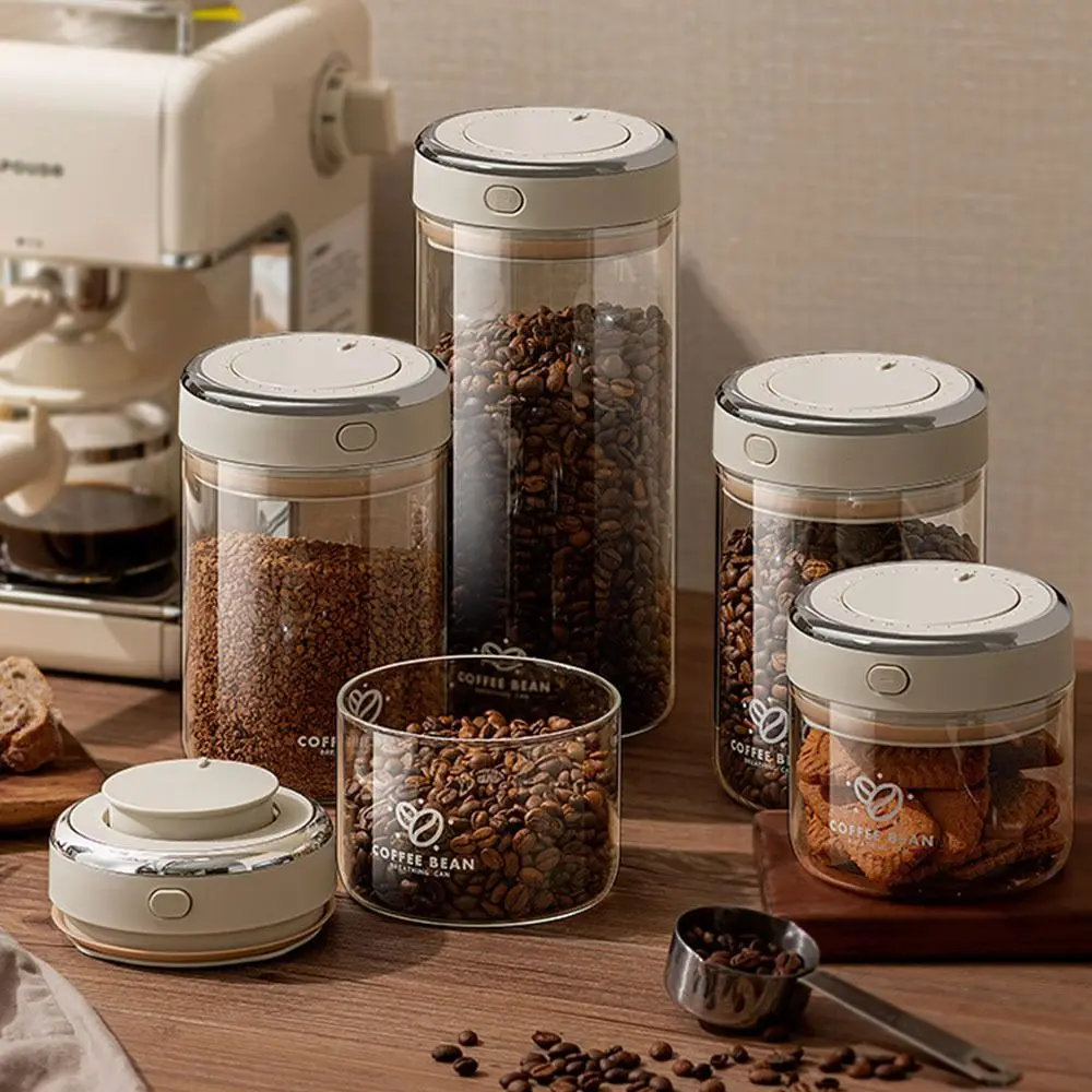 Gifts Large Capacity Coffee Sealed Tank Wake-up Beans Storage Tool Vacuum Coffee Storage Tank Bean Storage Container Storage Jar