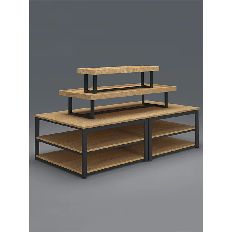 

Display Cabinet Shelf Supermarket Nakajima Cabinet Stacking Head Cosmetics Clothing Store Shoe