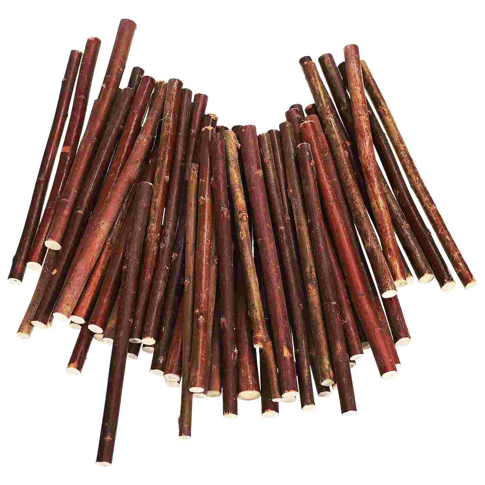 Projects Crafting Filler Log Handmade Materials Long Sticks Simple Dark Brown Wood